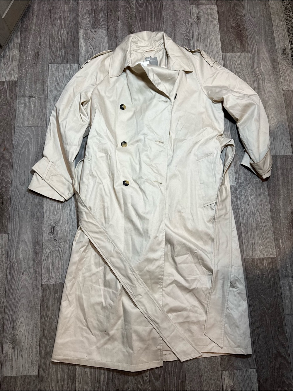 Asos NWT Woman's Beige Trench Coat Size 14